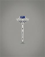 Anello Fabio Collection Donna in Oro bianco Zaffiri+Diamanti 1.39 Ct KATE ZAFF 1.39 - KATE ZAFF 1.39